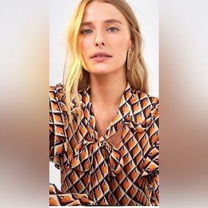 FARM Rio Multicolor Geometric Blouse